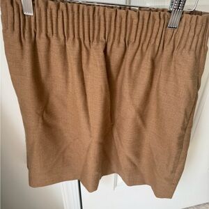 J. Crew Camel Skirt with Elastic Waist